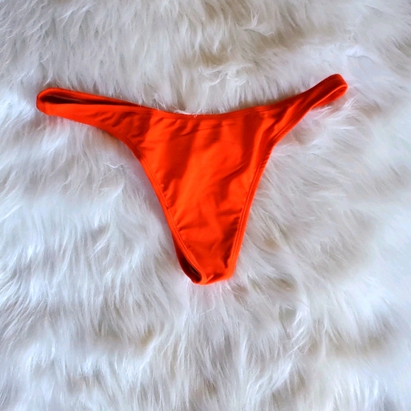 Swim Orange Thong Bikini Bottoms Poshmark
